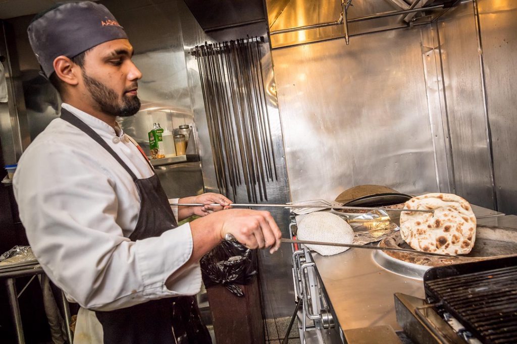 Indian restaurant chef